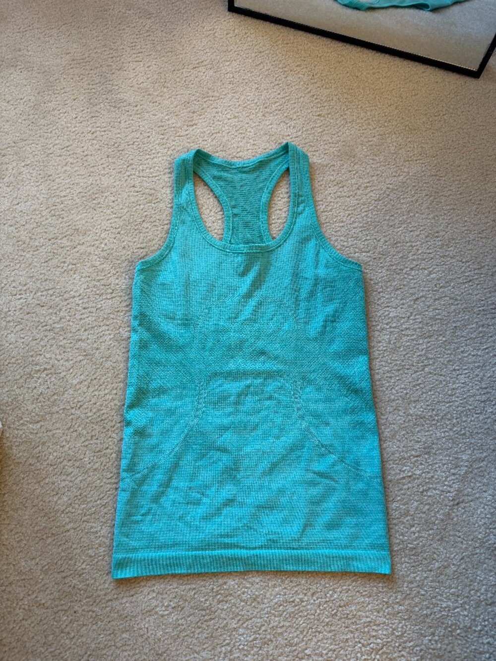 Lululemon Swiftly Tech Racerback Tank Top Turquoise Blue Size 4